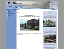 Tablet Screenshot of posthuma-electric.nl